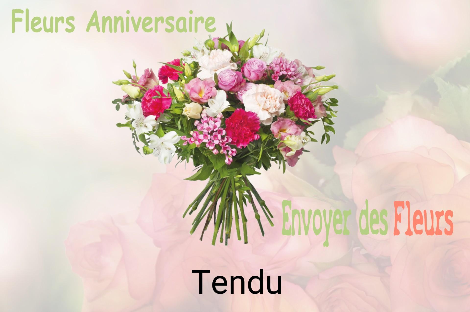 Bouquet de fleurs d’anniversaire livré à Tendu